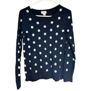 Old Navy Navy and White Polka Dot‎ Sweater